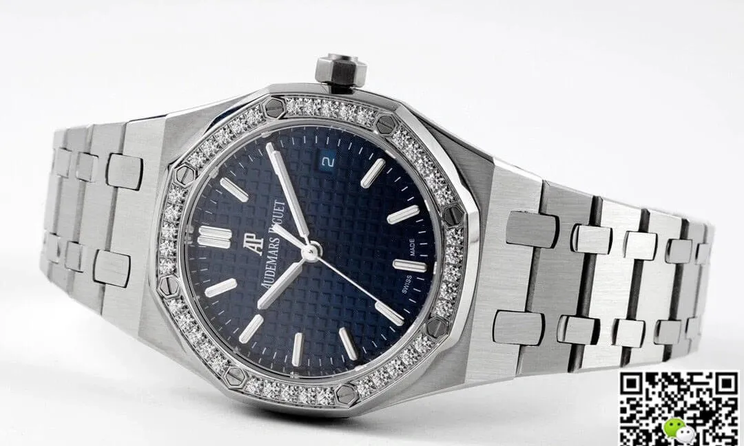 Audemars Piguet Royal Oak 77351ST.ZZ.1261ST.01 8F Factory 1:1 Best Edition Replica Watch Diamond-Set Bezel